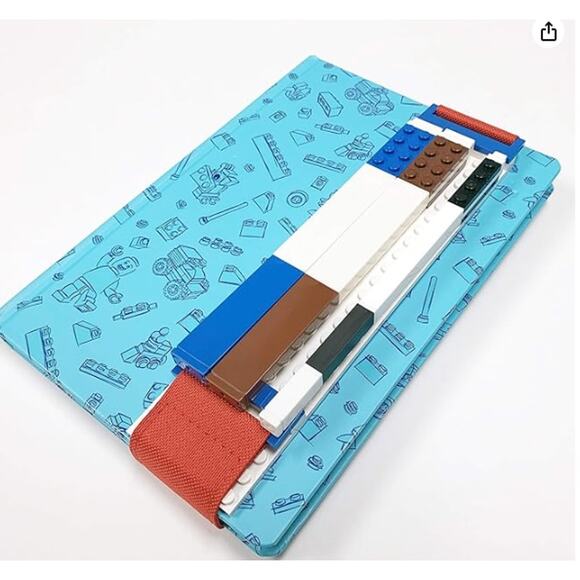 LEGO Hardcover Journal Stationery with Band Blue Building Bricks adaptable book - Picture 12 of 12